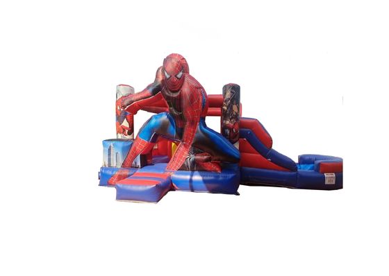 Niestandardowy zewnętrzny / wewnętrzny Spider Man Odbiór Dom Skakanie zamek