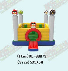 Angry Birds Wylotowy Wylotowy Skakający Zamek Z Filarami