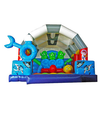 Płynny okrągły obwod przeszkód Bouncy Castle 5*4*4m