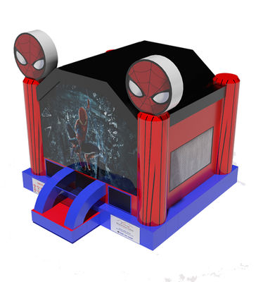 Komercyjny, nadmuchowy dom z wzorami Spider-Mana