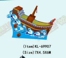 Ocean Pirate Ship Komercyjny Płynny zjeżdżalnik wodny Wynajem