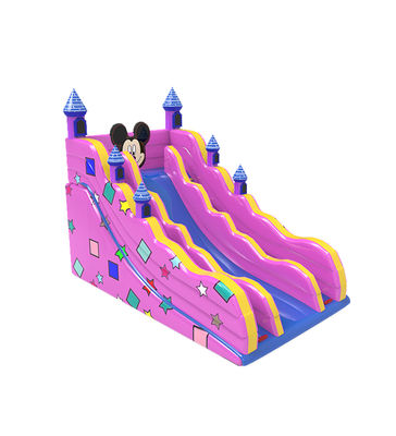 Dzieciaki Park Zabawki Nadmuchany Mysz Miki Różowy Slide Do Wynajęcia