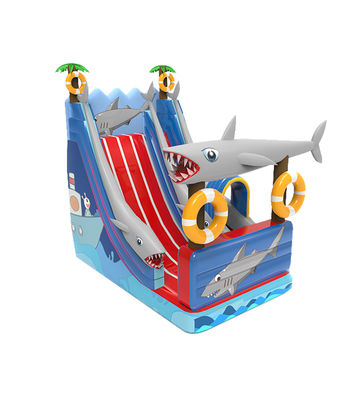 Dzieciaki Park zabaw Nadmuchowy Baby Shark Slide Do wynajęcia