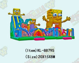 Dzieciaki Park Zabawki Nadmuchany Bob Sponge Slide Kolorowy Plac zabaw