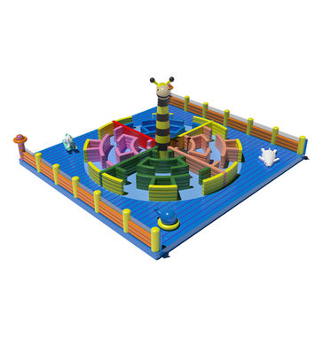 Gigantyczny, żywy, nadmuchany park rozrywki, śpiew przygodowy, park rozrywki Odyssey.