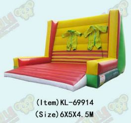 Zabawna, nadmuchalna atrakcja z dwoma kombinezonymi kostymami - konstrukcja wspinaczkowa dla ekscytujących wyzwań